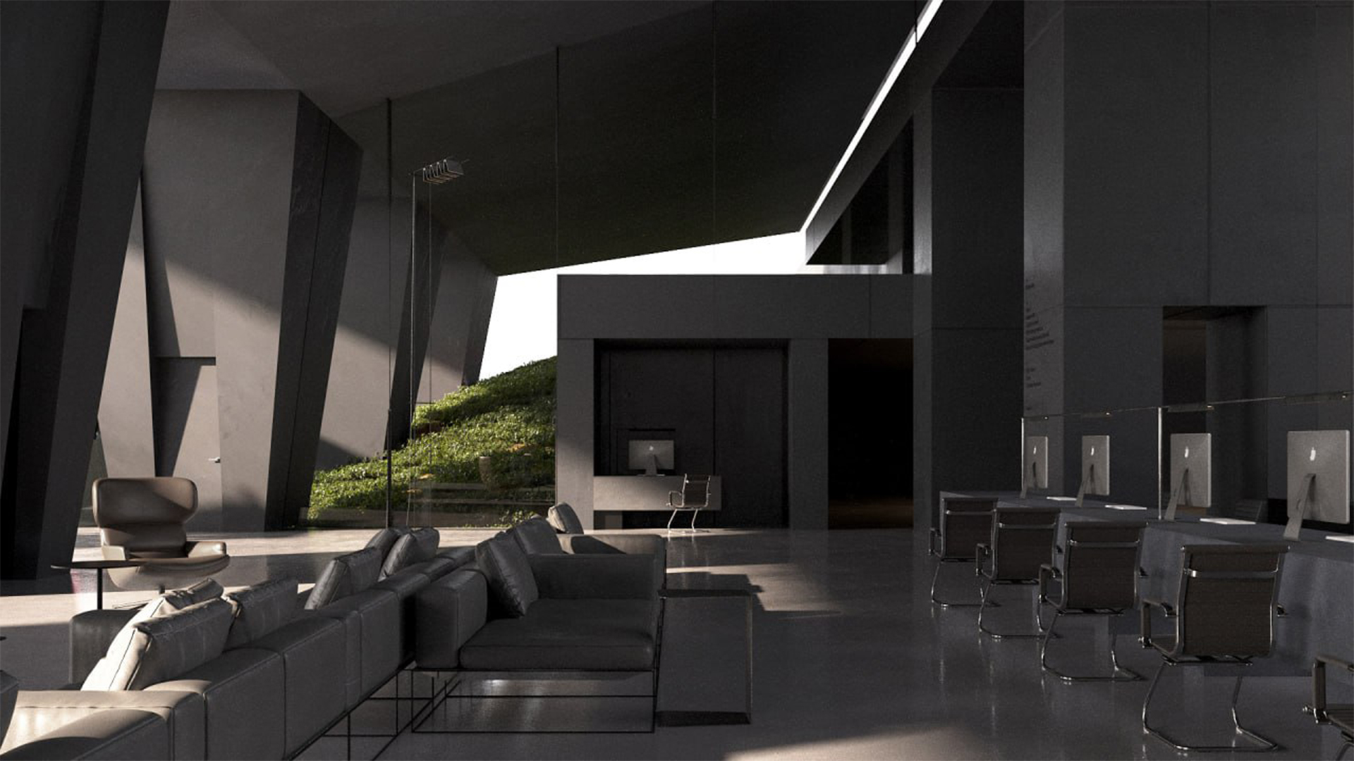 интерьер зоны ожидания