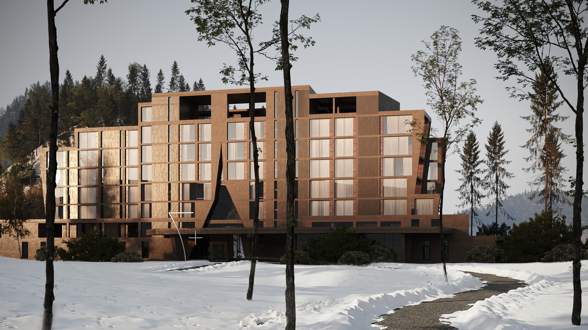 архитектура гостиницы